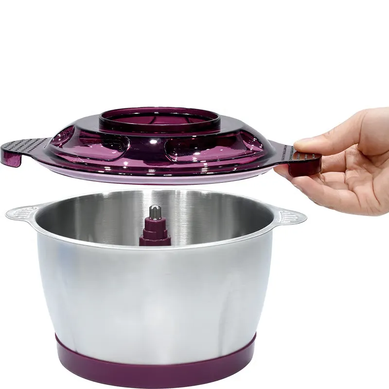 Hachoir électrique Lexical LCH-1915 Violet – 3L - 400W - Bol Inox - 4 Lames Inox