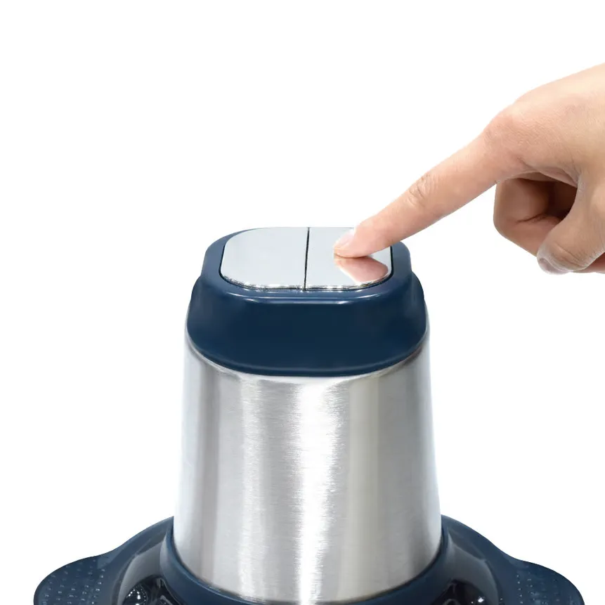 Hachoir Électrique Lexical LCH-1911 Violet – 2L - 300W - Bol Verre - 3 Vitesses - Lames Inox