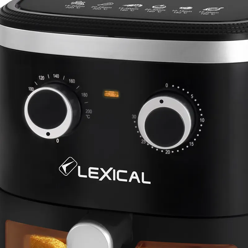 Friteuse à air Lexical LAF-3021 – 4.5L - 1300W - Panier avec Fenêtre - Sécurité Intelligente