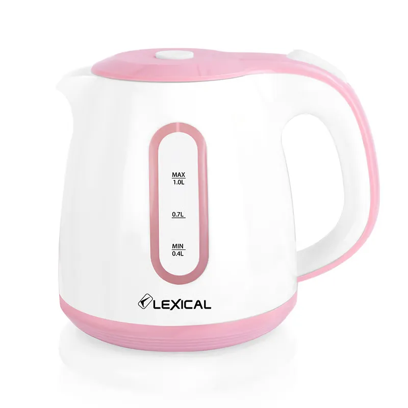 Bouilloire Électrique Lexical LEK-1425 Rose – 1 Litres - 1200W - Inox - Sécurité Automatique