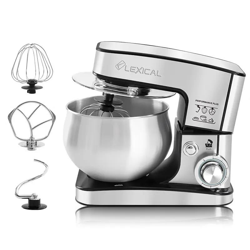 Robot pétrin Lexical LMB-1825 - 1300W - Bol Inox 5L - Structure Inox