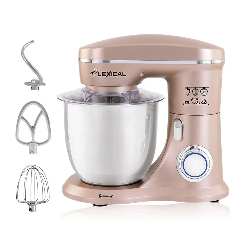 obot pétrin Lexical LMB-1820 – 1300W - Bol Inox 5L - 10 Vitesses